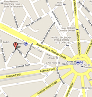 Map of central paris apartment